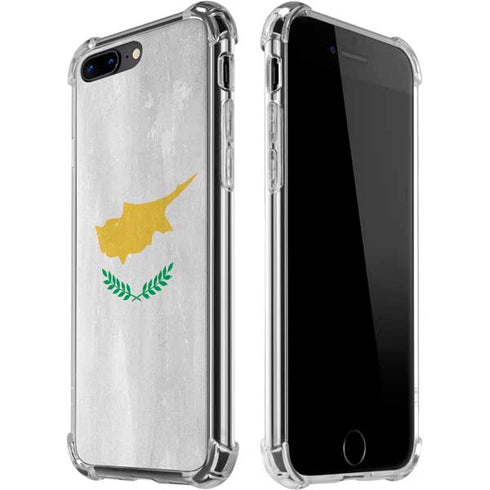 Cyprus Flag Distressed iPhone 7/8 Plus Clear Case